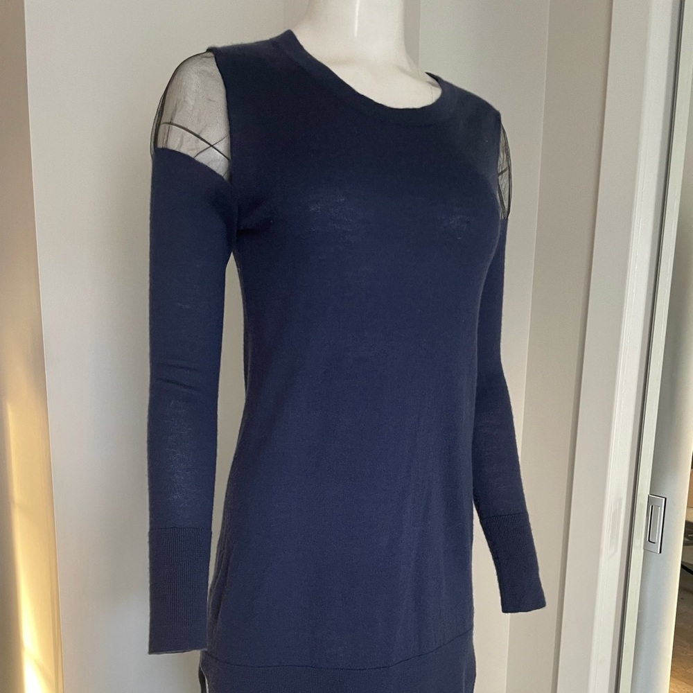 Cashmere Sheer Shoulder Sweater